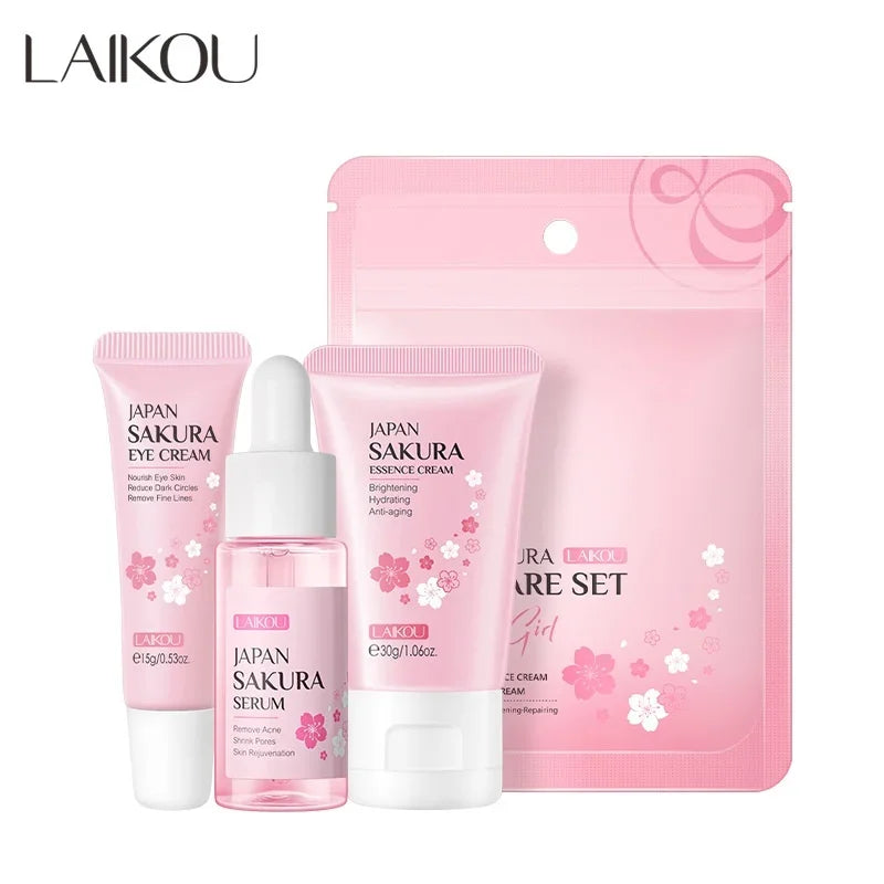 Set Soin Visage Vitamine C LAIKOU - Routine Éclaircissante 3 Pièces