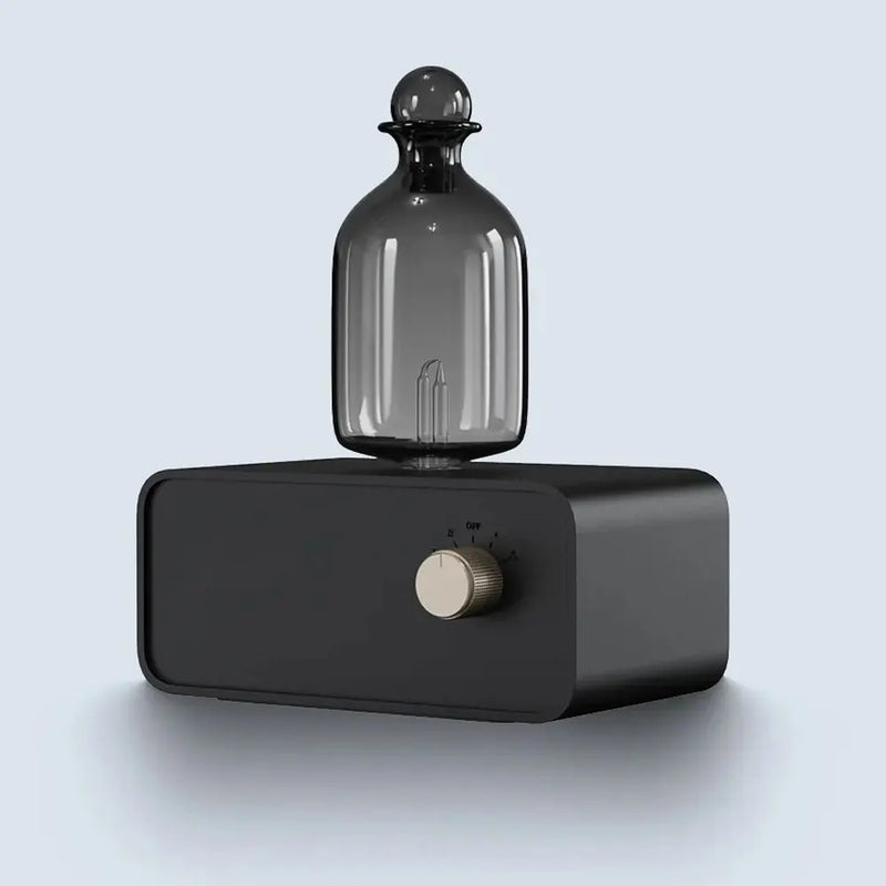 Diffuseur Nébuliseur Huiles Essentielles Bois Verre - Batterie Rechargeable