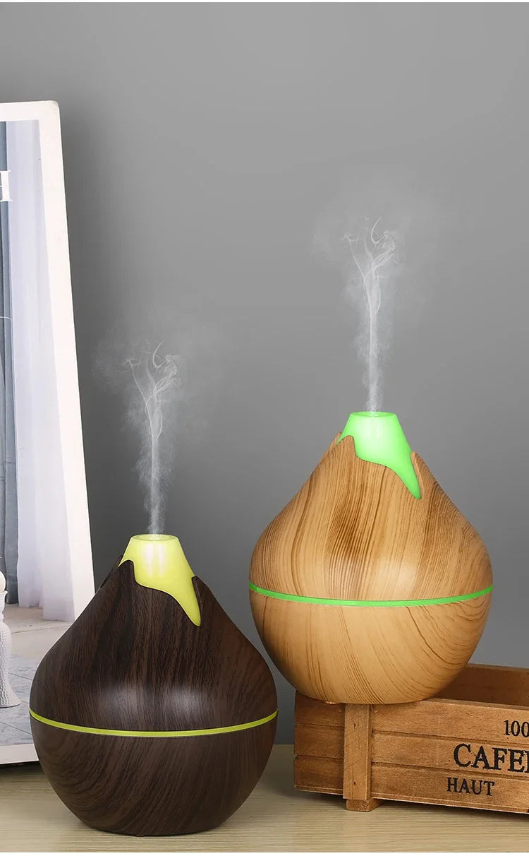Diffuseur Huiles Essentielles USB 350ml - Humidificateur LED Ultrasonique