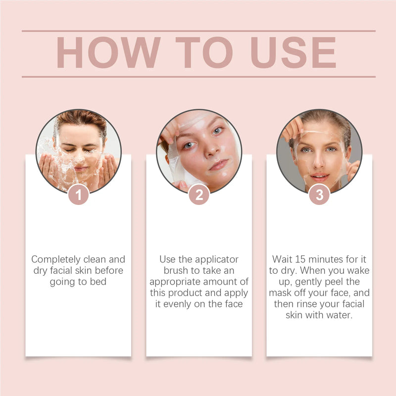 Set Masque Peel-Off Collagène Coréen Nuit - Hydratant K-Beauty