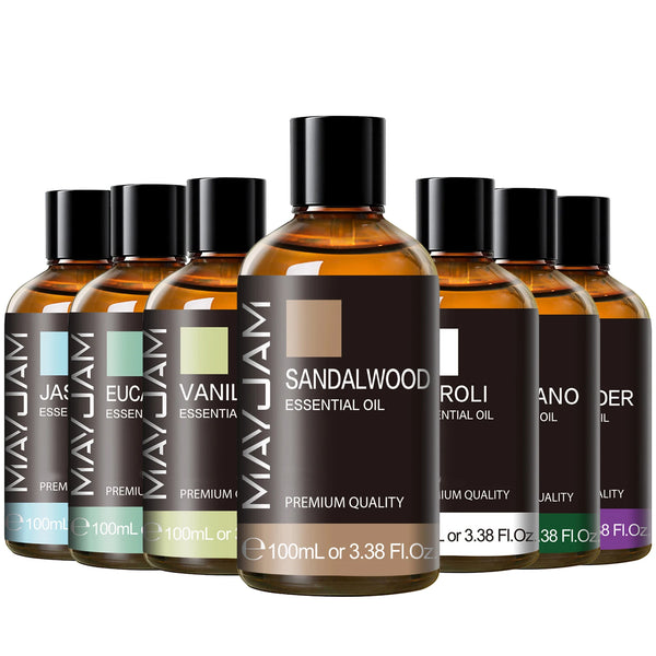 Huile Essentielle 100ml MAYJAM - Lavande Eucalyptus Santal Vanille Pure