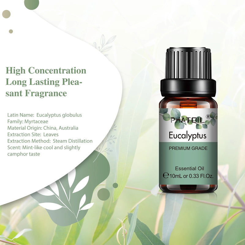 Huile Essentielle 10ml PHATOIL - Lavande Eucalyptus Bergamote Pure