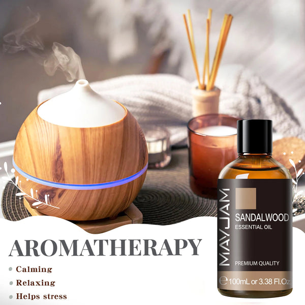 Huile Essentielle 100ml MAYJAM - Lavande Eucalyptus Santal Vanille Pure