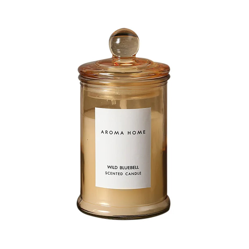 Bougie Parfumée Pot Verre Vintage - Cire Soja Huiles Essentielles