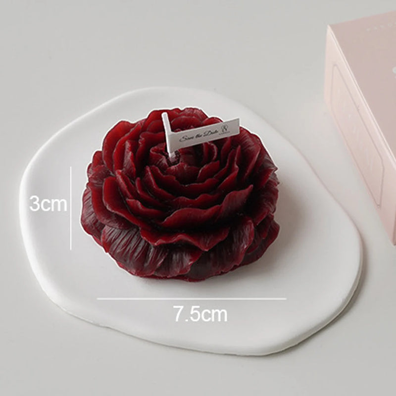 Bougie Fleur Pivoine 90g Cire Soja - Aromathérapie Décorative Naturelle