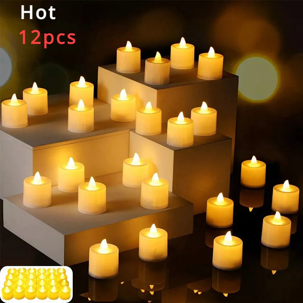 Bougies LED Sans Flamme Piles - Décoration Maison Événements Sécurisées