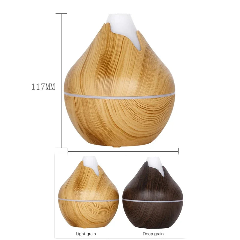 Diffuseur Huiles Essentielles USB 350ml - Humidificateur LED Ultrasonique