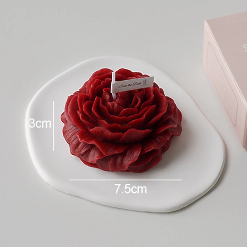 Bougie Fleur Pivoine 90g Cire Soja - Aromathérapie Décorative Naturelle