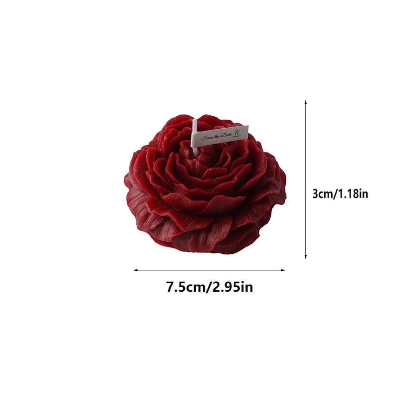 Bougie Fleur Pivoine 90g Cire Soja - Aromathérapie Décorative Naturelle