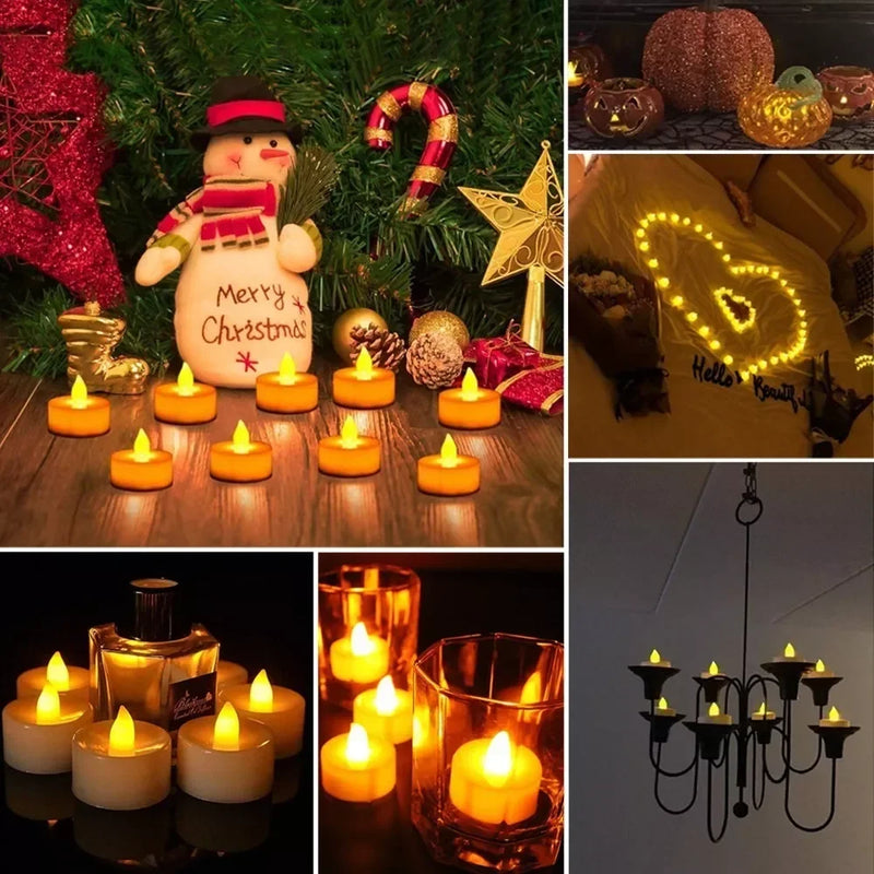 Bougies LED Sans Flamme Piles - Décoration Maison Événements Sécurisées