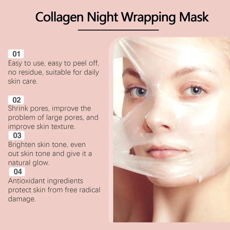 Set Masque Peel-Off Collagène Coréen Nuit - Hydratant K-Beauty