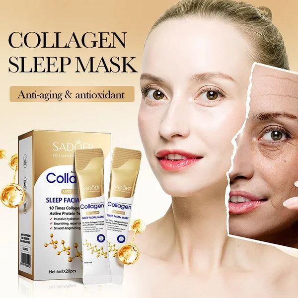Masques Visage Collagène SADOER - Hydratants Éclaircissants Anti-Âge