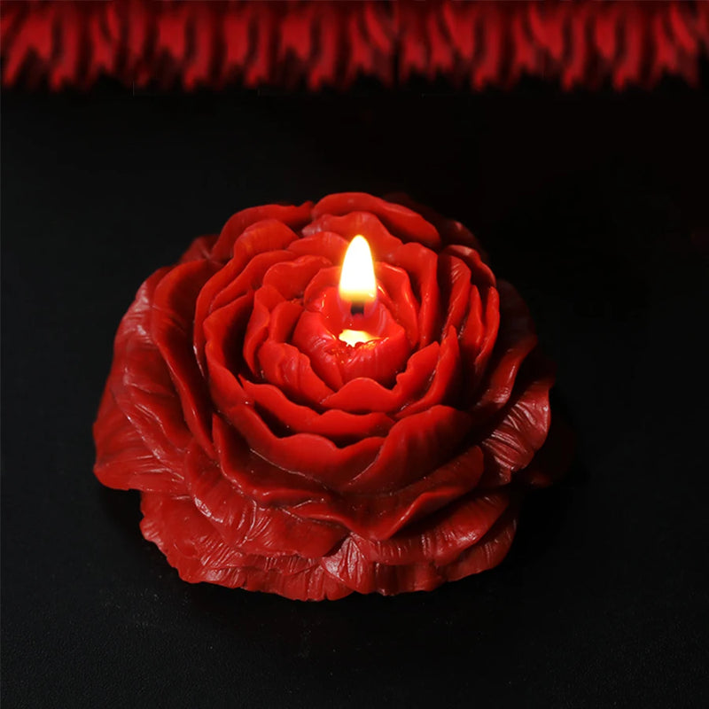 Bougie Fleur Pivoine 90g Cire Soja - Aromathérapie Décorative Naturelle