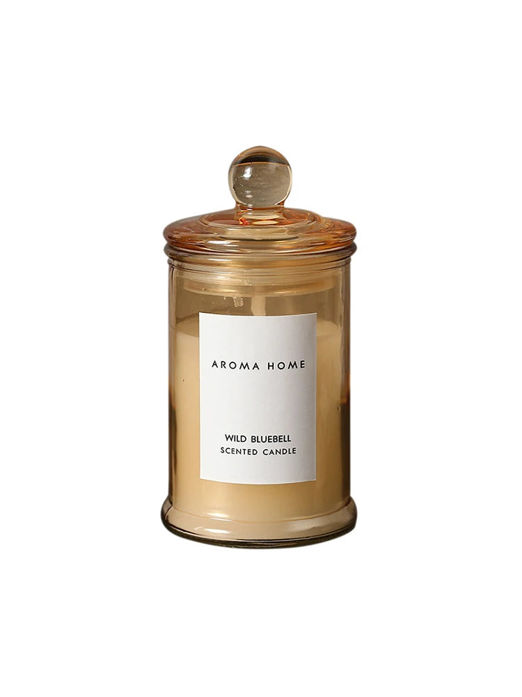 Bougie Parfumée Pot Verre Vintage - Cire Soja Huiles Essentielles