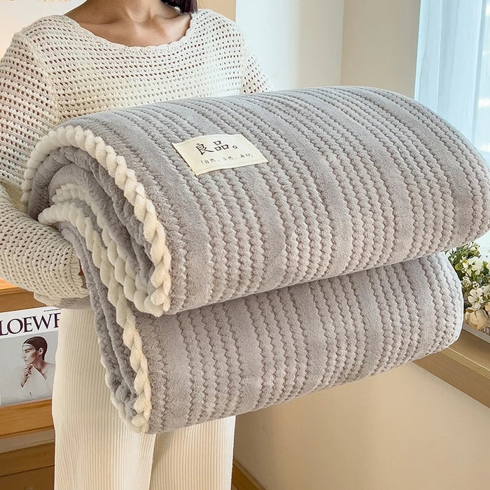 Plaid Hiver King Size 180x200cm - Couverture Chauffante Canapé Lit