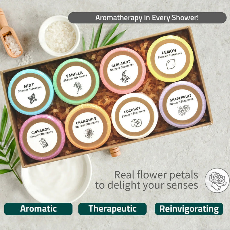 Coffret 8 Bombes de Bain Aromathérapie - SPA Maison Relaxation