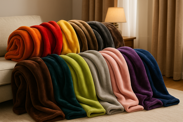 Image de plaids en flanelle de toutes les couleurs